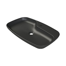 70 Cm Mat Siyah Seramik Banyo Ürünü, Modern Görünüm 508 Yeşil