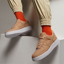 Nike Air Force 1 Premium Kadın Kahverengi Renk Sneaker Ayakkabı Kahverengi