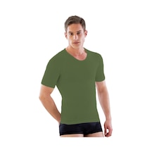 Moon Wear Haki Yeşil Mı Emay E1010 Yarım Kol Erkek Korse Atlet Hakı Yeşil