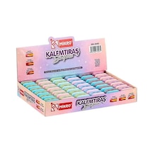 Artlantis Kalemtıraş Çift Bıçaklı Hazneli 6 Renk 1 Paket Mk-2040 Pastel Renkler İki Bıçaklı Jumbo Kalemtraş Ka