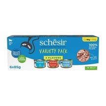 Schesir Jelly Karışık Jöle İçinde Yetişkin Kedi Konservesi 3 Çeşit 85gr X 6 Adet
