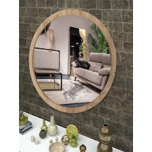 Antik Çam 50 Cm Duvar Banyo Holl Wc Aynası Atlantik Çam