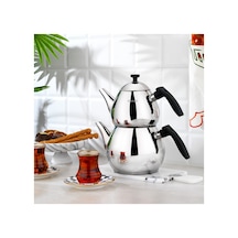 Tea Chef Orta Boy Çaydanlık Takımı 4 Parça-siyah Siyah