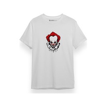 Penniwise Face Beyaz Kısa Kol Erkek Tshirt 001