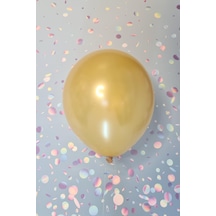 Metalik Gold Balon 12" 30 Cm Metalik Balon 10lu Paket Metalik Gold