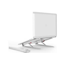 Saiji X2 Taşıma Çantalı Alüminyum Notebook Laptop Standı Gümüş