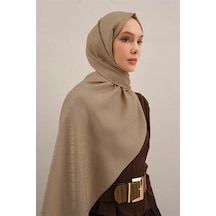 Armine Lyocell Naia Üçgen Monogram Şal 5 - 75 X 200 / Karamel - 04 Karamel - 04