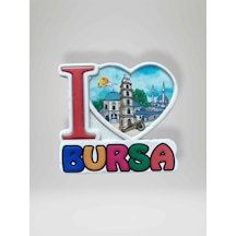 Bursa Temalı Eskitme Polyester Magnet Buzdolabı Süsü