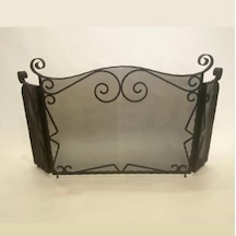 Siyah Kanatlı Ferforje Siperlik Şömine Siperliği