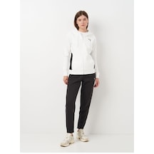 Puma Classic Hooded Tracksuit Fl Kadın Polar Kapüşonlu Eşofman Takımı Beyaz