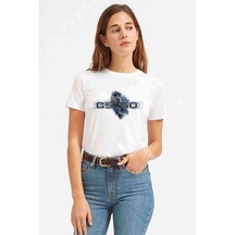 Cs Go Counter Strike Baskılı Beyaz Kadın Tshirt