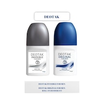 Deotak Invisible + Original Erkek Roll-On Deodorant 2 x 35 ML