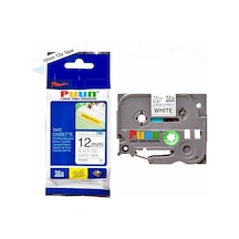Puun Brother P-Touch TZE-S231 12MM x 8m Güçlü Yapışkanlı Beyaz Üz