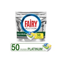 Fairy Platinum Limon Kokulu 50 Yıkama Bulaşık Makinesi Deterjanı Tableti - Kapsülü