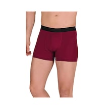 Pamuk Modal Likralı Esnek Erkek Boxer Bordo 4476b Beden: M Standart