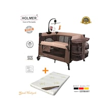 Holmer Yatak Hediyeli Eurostyle Maxi Comfort Dönenceli Anne Yanı Park Yatak 70x110cm + Aloevera Yatak