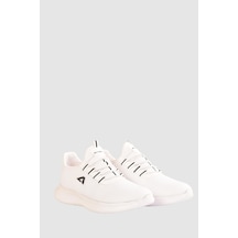 Erkek Casual Rahat Konforlu Bağcıklı Spor Ayakkabı Fileli Terletmez Yüksek Taban Sneaker Siyah - Gri