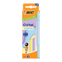 Bic Cristal Pastel Tükenmez Kalem 3'lü - 6 Adet Tarı