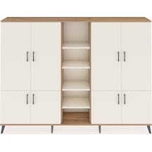 Arges Dolap 14 Raflı 8 Kapaklı 220x30x163 Çam-aytaşı Aytası - Atlas Çam