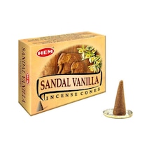 Hem Sandal - Vanilya Konik Tütsü 10 Lu Paket