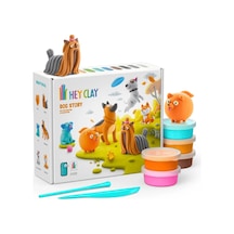 Hey Clay Yaratıcı Kil Seti - Dog Story Çok  Renkli