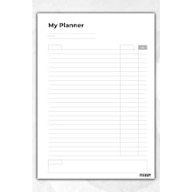 Zamansız Çok Amaçlı Günlük Haftalık Aylık Planlayıcı - A4 Ebat Yapılacaklar - 30 Yaprak - Planner - 1431 Çok Renkli