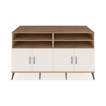 Kronos Konsol 6 Raflı 4 Kapaklı 176x59x99 Çam-aytaşı/çam Çam-aytaşı/çam