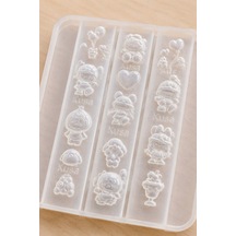 Nail Art Silikon Kalıp 3d Nail Art Desen Kalıbı, Tırnak Süsleme Desen Charm Tırnak Çarm 62