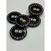 Kaban Mont Düğmesi / Dikiş Model / 6 Lı Set / 3,5 Cm
