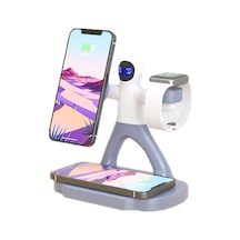 Shineyee Magsafe Spaceman Dual 15w Telefon Tutucu Manyetik Kablosuz Şarj Standı Hızlı Şarj İstasyonu 3'ü 1 Arada Diğer