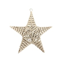 Dekoratif Yıldız Beyaz 25 Cm
