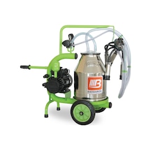 Bartech C 30 Kuru Tip Tekli İnek Sağım Makinesi - Paslanmaz Güğüm