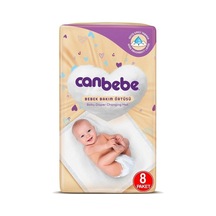 Canbebe Bebek Bakım Örtüsü 8'li - 8'li Paket 64 Adet