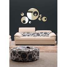 M3 Decorium Eyes Daireler Dekoratif Ayna Gümüş