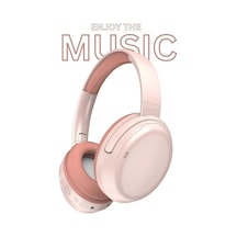 Meridiangoods Pembe Kulak Ustu Bluetooth Kulaklik Kafa Ustu Kulaklik Bulutut Kulaklik