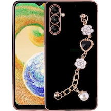 Noktaks Galaxy Uyumlu A04s Kılıf El Tutamaçlı Kamera Korumalı Taka Silikon Kapak Siyah T25904