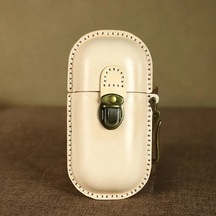 Willowhaven Orijinal Gerçek Deri El Yapımı Retro Gözlük Kılıfı - Anahtar, Kart Ve Bozukluk Saklama Orijinal