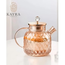 Kabartmalı Borosilikat Cam Demlik 1000ml Royaleks-cm-2006 Diğer
