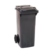 Şenyayla Çöp Kovası Bahçe Çöp Konteyneri 120 Lt Siyah Gri