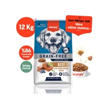 Wanpy Tahılsız Adult Sığır Etli Yetişkin Köpek Maması 12 Kg
