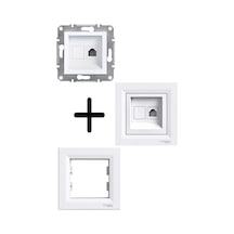 Asfora Beyaz 1*Rj11 Nümeris - Telefon Prizi