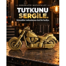 Çift Renk Dekoratif Motosiklet Figürü Masaüstü Süs