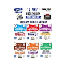 2027 7.sınıf Güçlendiren Tüm Dersler Bağlam Temelli %100 Yeni Müfredat 6 Kitap Soru Bankası Seti+kronometre
