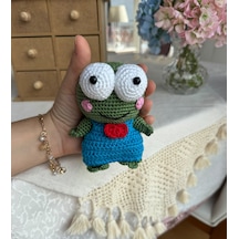 Amigurumi Keroppi Oyuncak 15 Cm