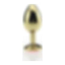 Zaga Oyun Mücevher Taşlı Gold Anal Tıkaç Plug