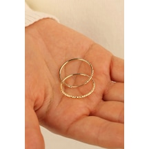 14 Ayar 2.3 Cm Halka Altın Küpe