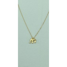 Altın Fil Küpe - 722000025662 Açık Sarı Altın