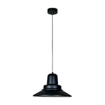 Rsylight Retro Rustik Dekoratif Siyah Içi Beyaz Metal Sarkıt Avize Çap:30cm