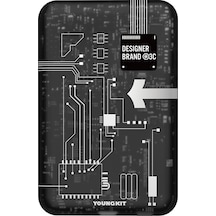 Youngkit Tech Serisi 15 W 5000 mAh Hızlı Şarj Özellikli Wireless Powerbank - Siyah
