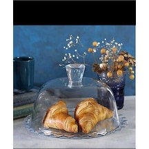 Patisseria Cam Kapaklı Kek Fanusu- Cam Kapaklı Sunum Tabağı 96874